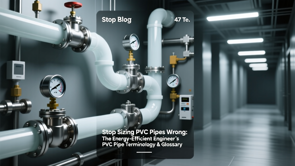 PVC Pipe Glossary: 47 Essential Terms for Engineers