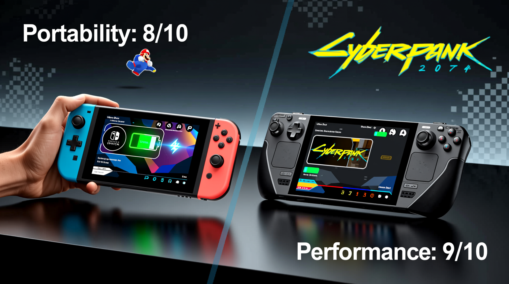 nintendo switch vs steam deck portability and performance face off