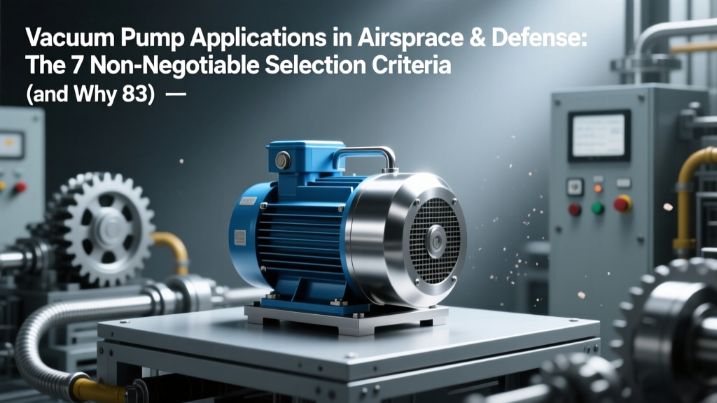 Aerospace Vacuum Pumps: 7 Non-Negotiable Selection Criteria