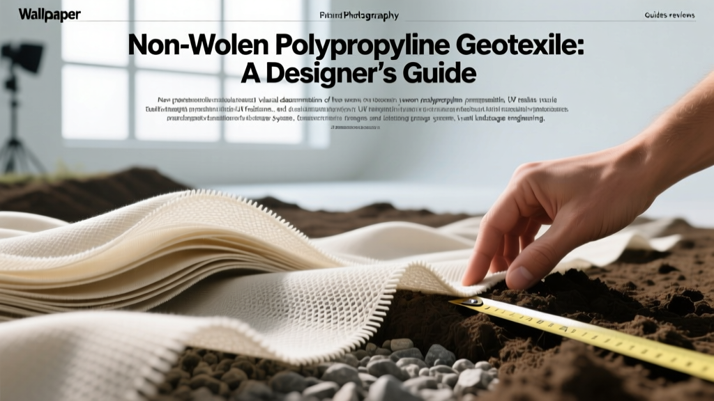 Non Woven Polypropylene Geotextile: A Designer’s Guide
