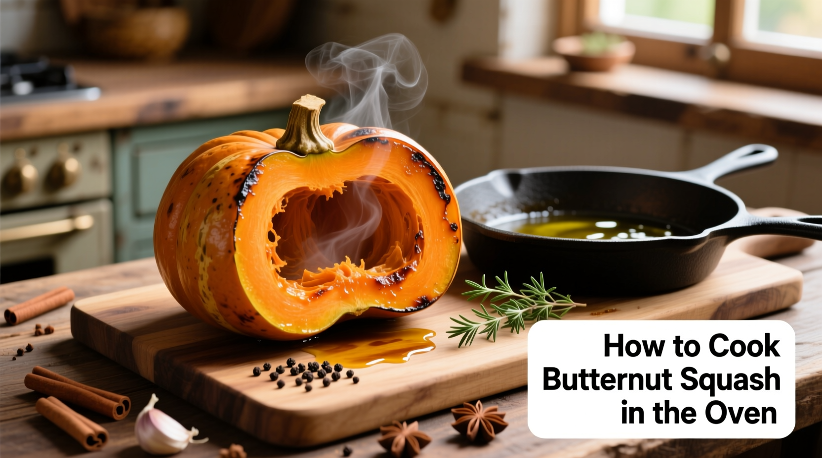 how to cook butternut squash oven