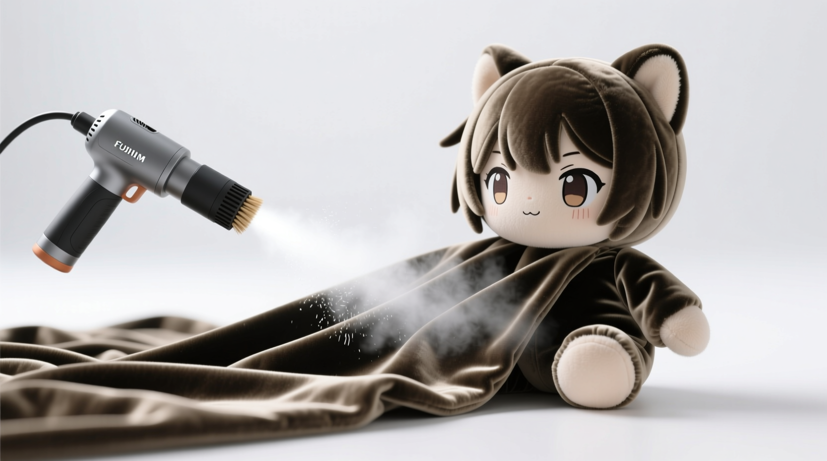 how to clean velvet anime plush toys safely
