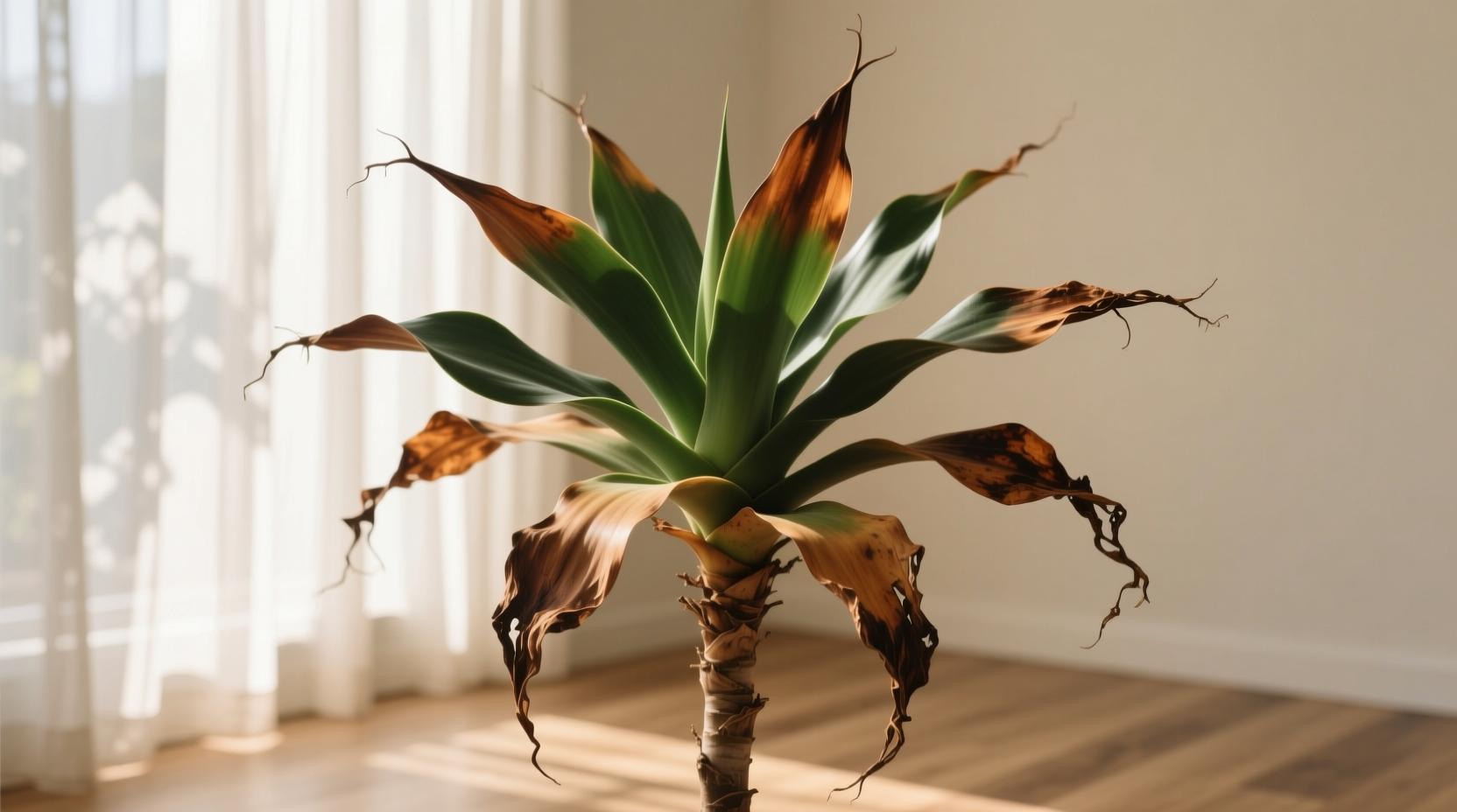 dragon tree brown tips