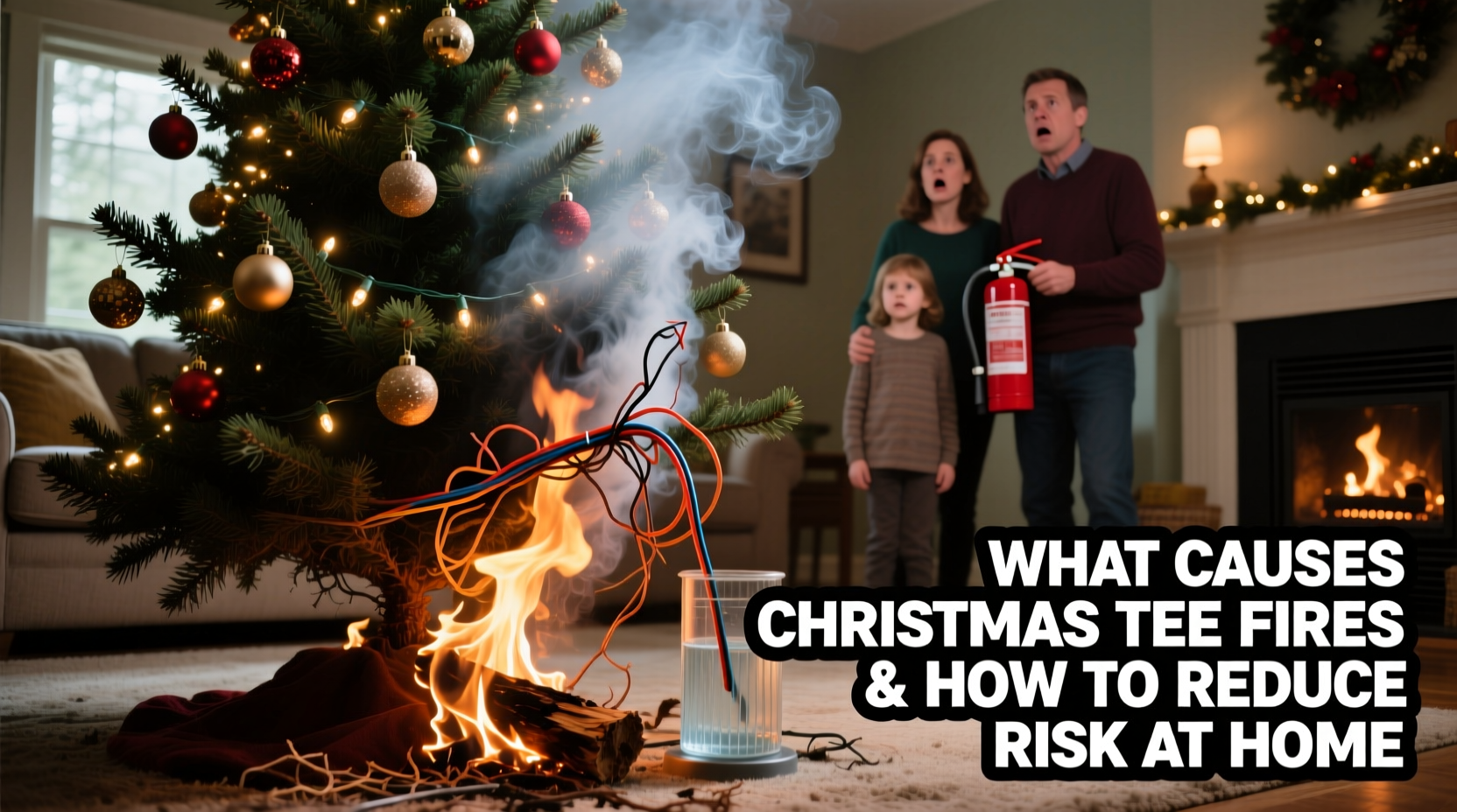what causes christmas tree fires and how to reduce risk at home