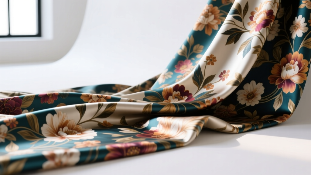 Floral Satin Material: Technical Guide for Designers