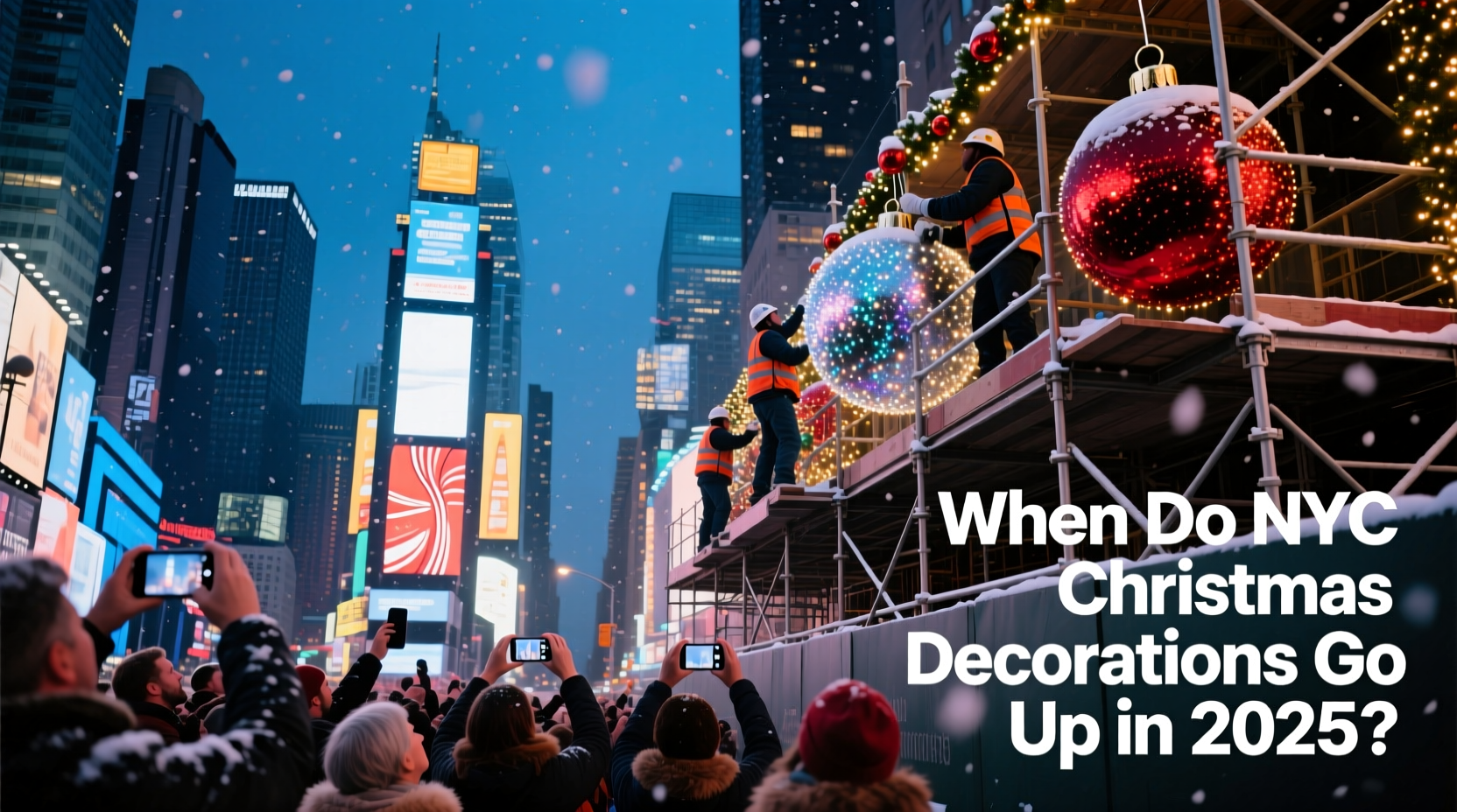 when do nyc christmas decorations go up
