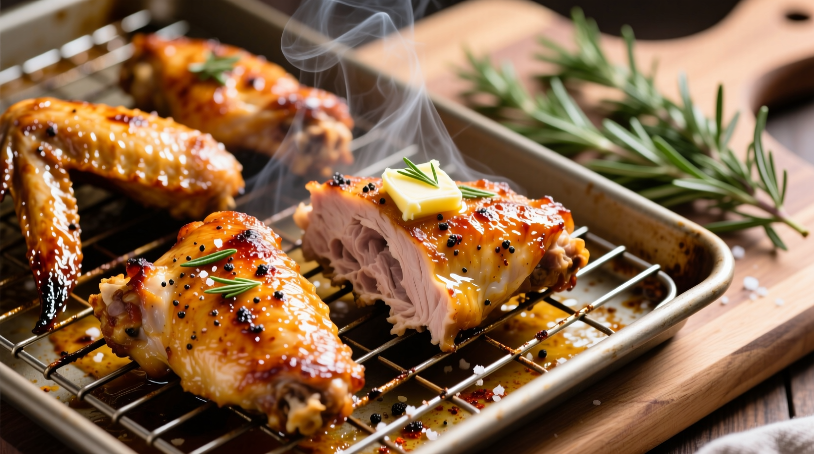 how long to cook turkey wings in oven at 400