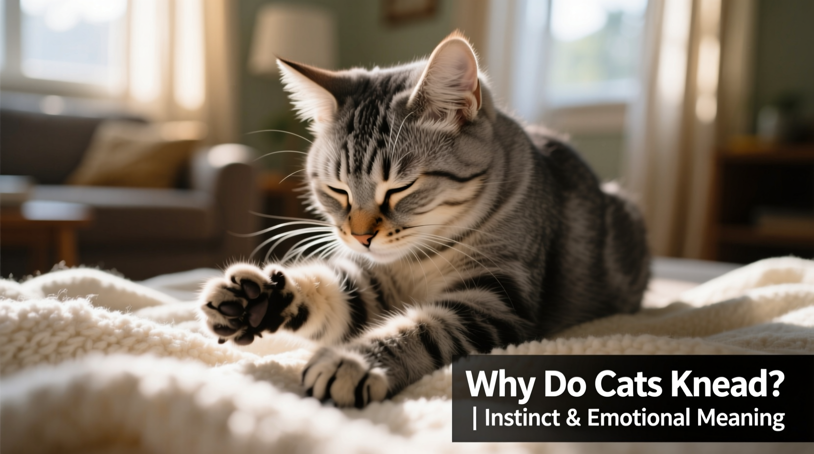 Picture of Why Do Cats Knead Blankets Instinct Behavior And What It Really Means