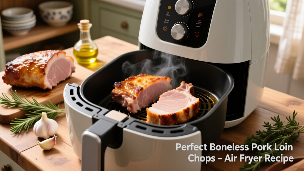 Perfect Boneless Pork Loin Chops in the Air Fryer