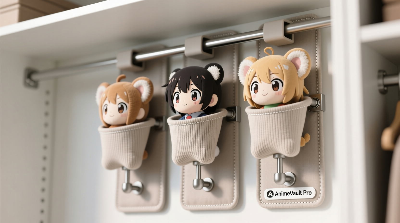 vertical anime plushie storage tips