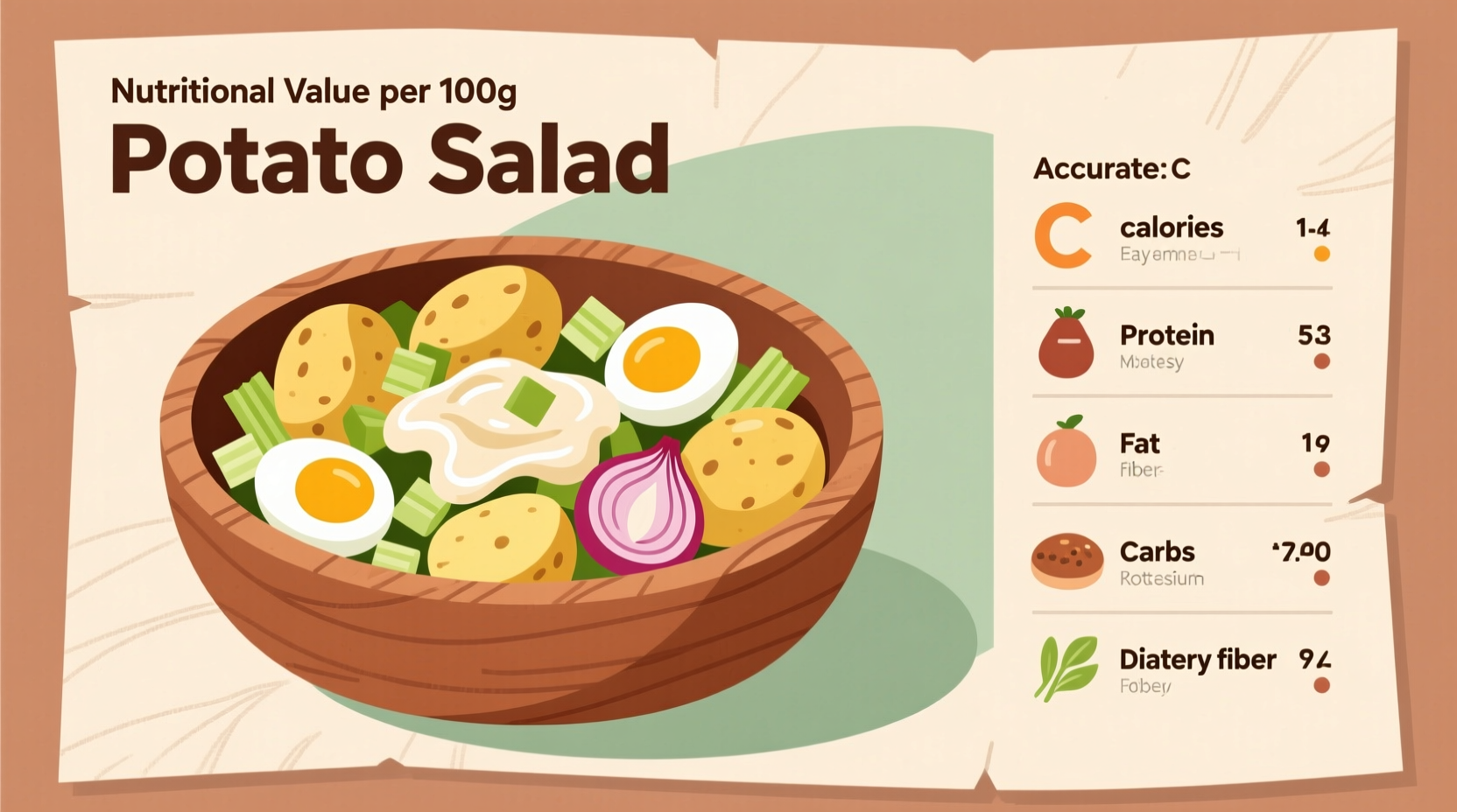 nutritional value of potato salad