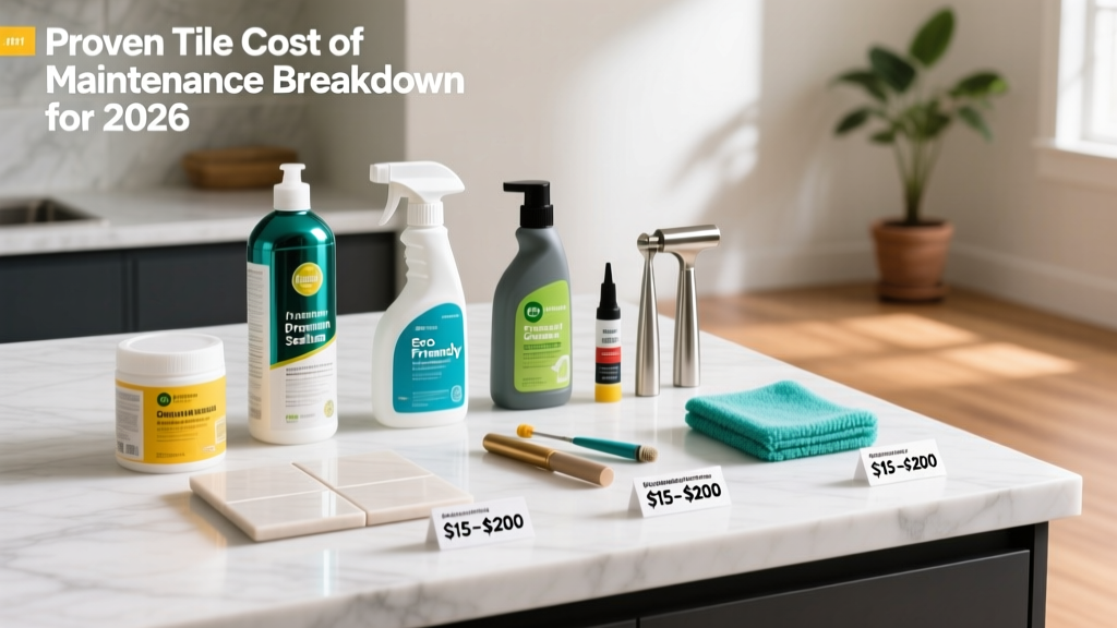Proven Tile Cost of Maintenance Breakdown for 2026