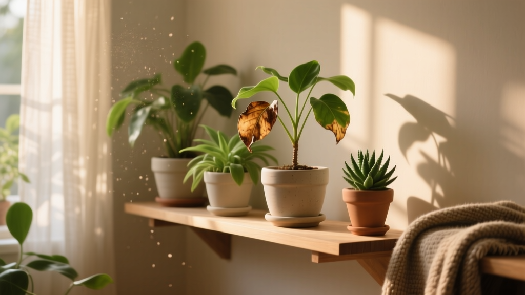 Indoor Plant Leaves Turn Brown Not Growing: 7 Causes