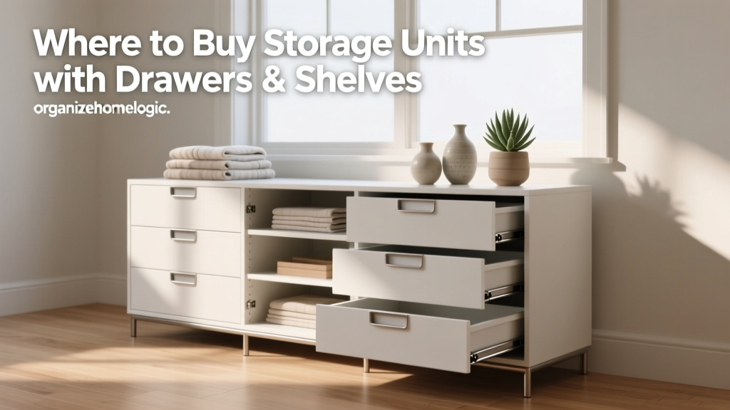 Where to Buy Storage Units with Drawers & Shelves