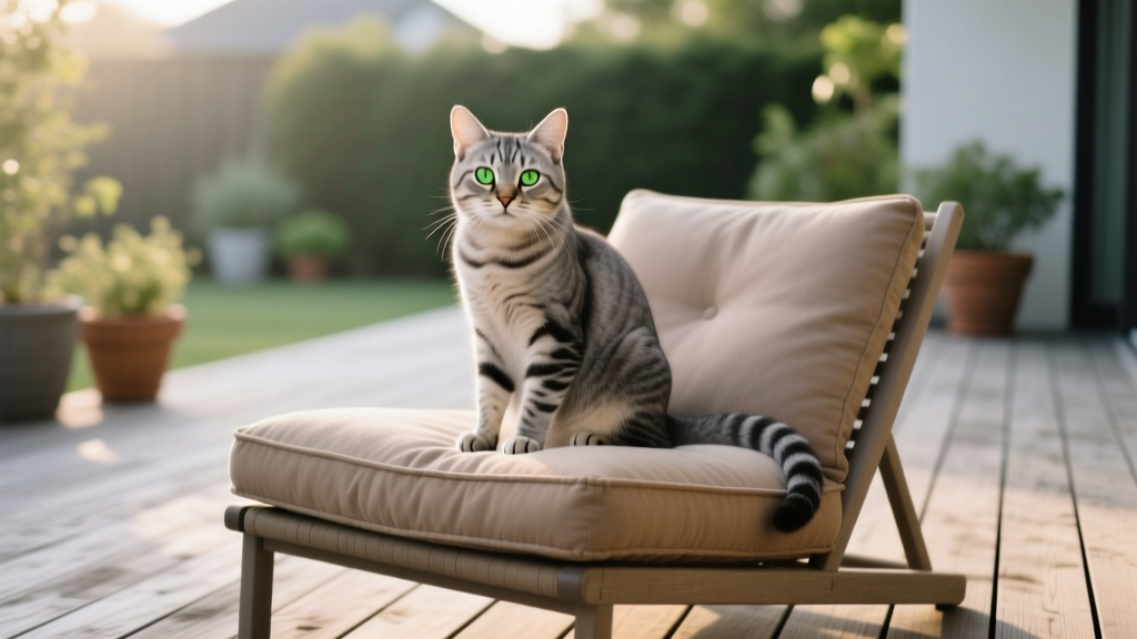 Why Cats Sit on the Deck Chair Cushion