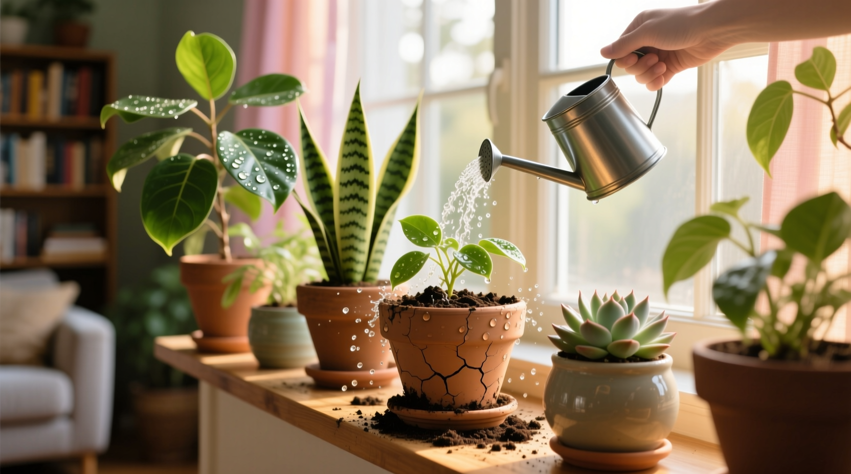 best time to water houseplants