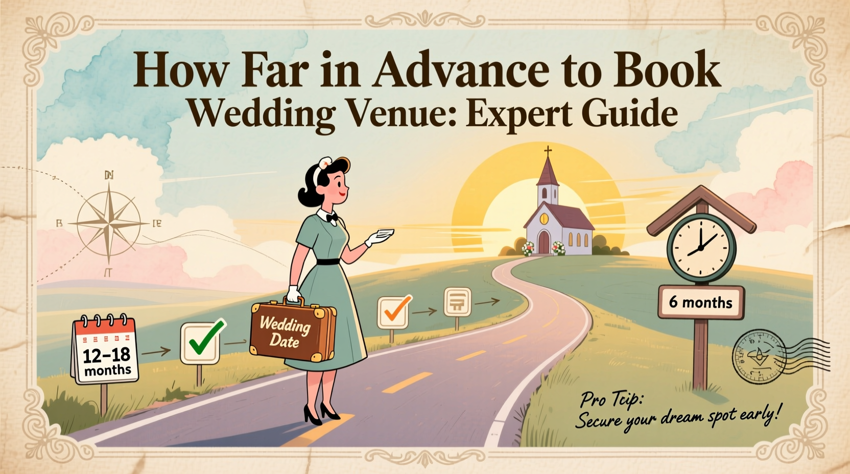 how far in advance to book wedding venue