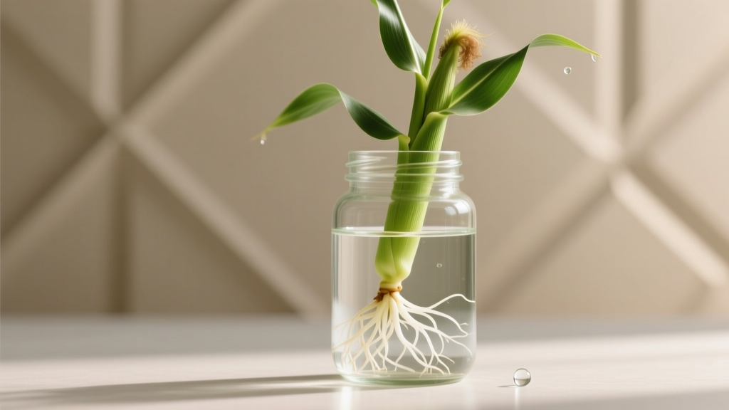 Corn Plant Water Propagation: 92% Success Rate