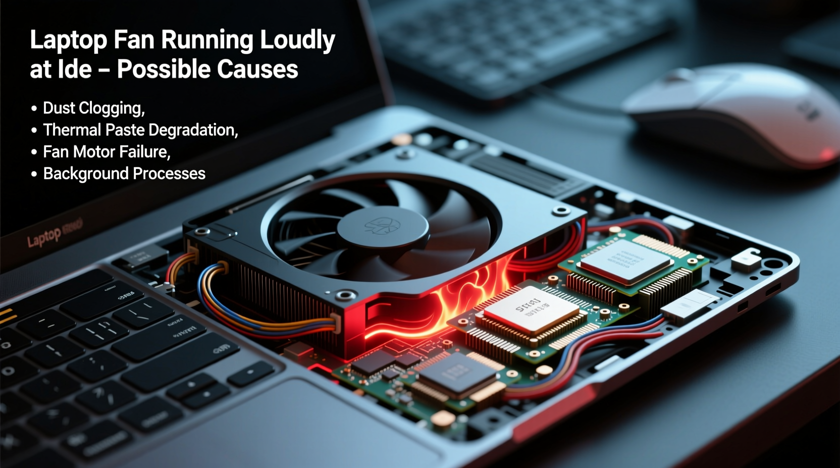 why does my laptop fan keep running loudly even when idle fixes and causes