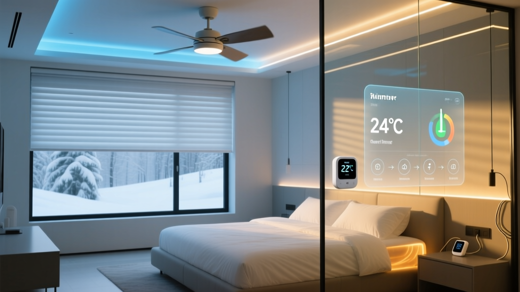 Smart Bedroom Seasonal Setup: Summer Cooling & Winter Heating Automation