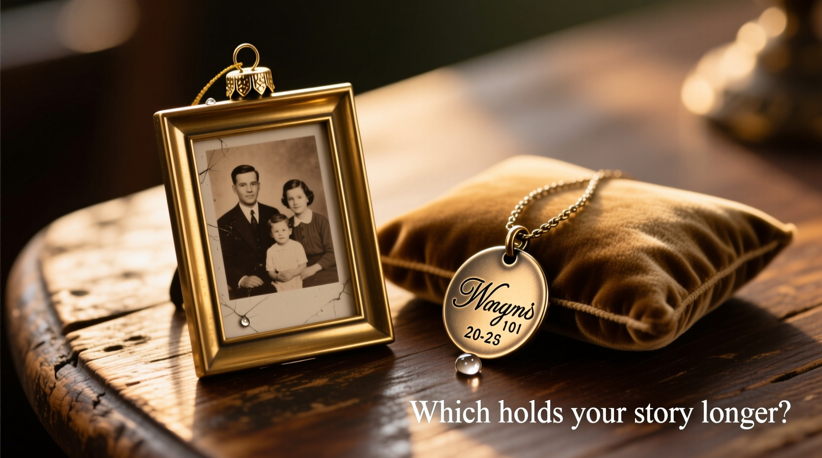 personalized photo ornament vs engraved metal charm which holds sentimental value longer