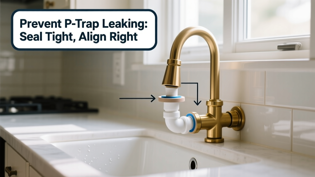 How to Prevent P-Trap Leaking in Kitchen and Bathroom