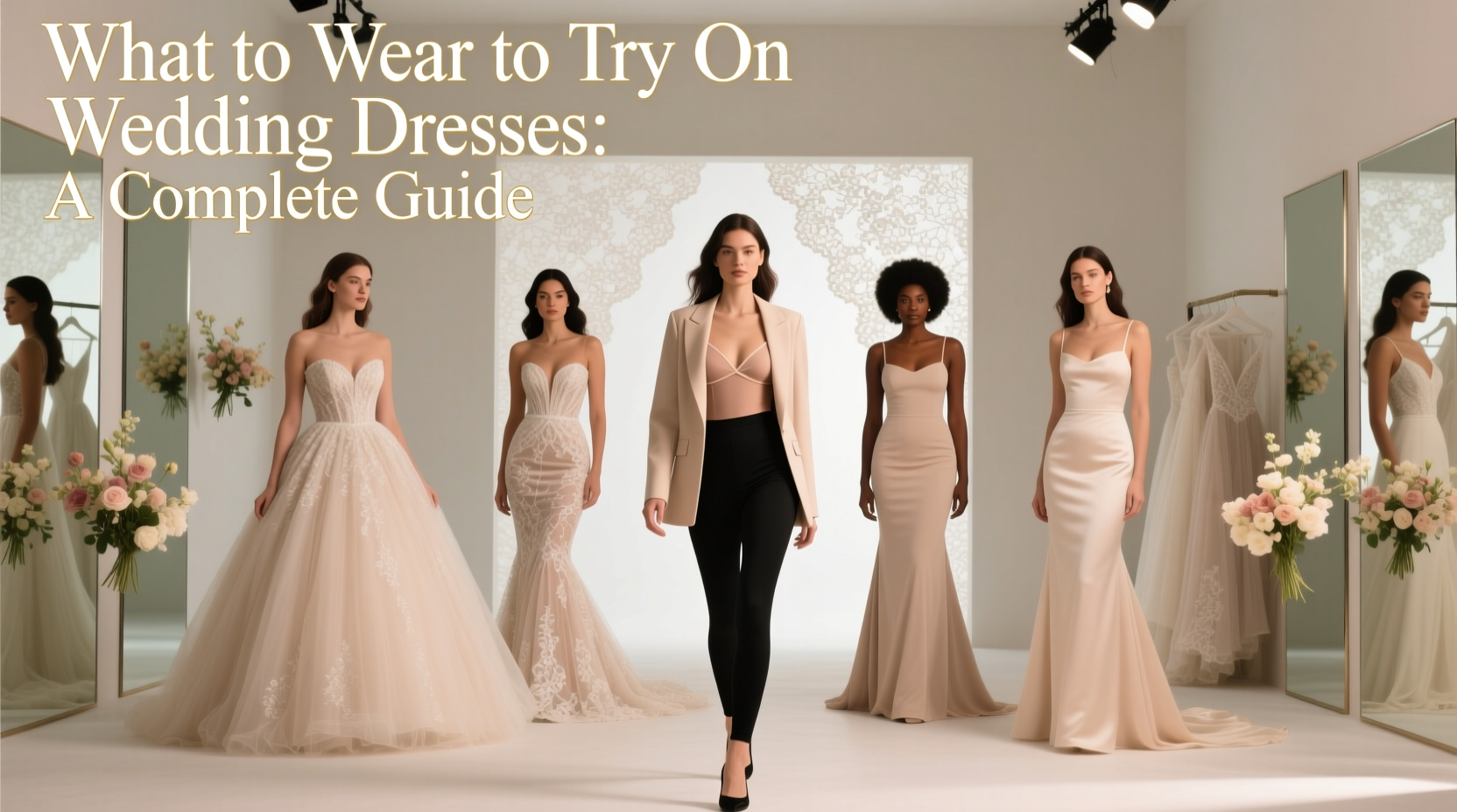 what to wear to try on wedding dresses