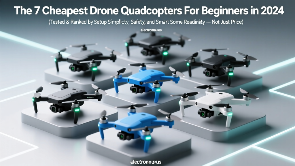 The 7 Cheapest Drone Quadcopters For Beginners in 2024 (Tested & Ranked by Setup Simplicity, Safety, and Smart Home Readiness — Not Just Price)