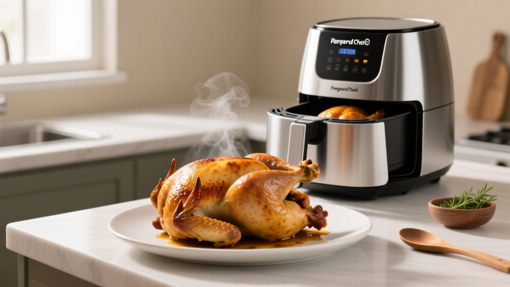 Whole Chicken in Pampered Chef Air Fryer: Crispy & Juicy