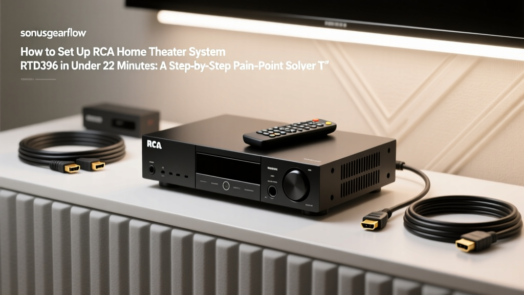 RCA RTD396 Setup Guide: Fix Audio Sync & No Sound