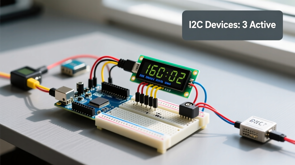 Wiring an Arduino LCD in Multi-Peripheral I2C Setups