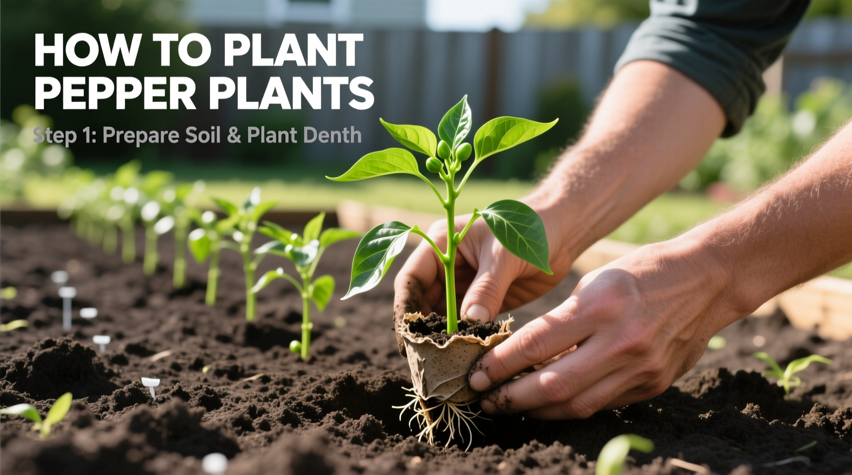 plant pepper plants  step by step guide for beginners