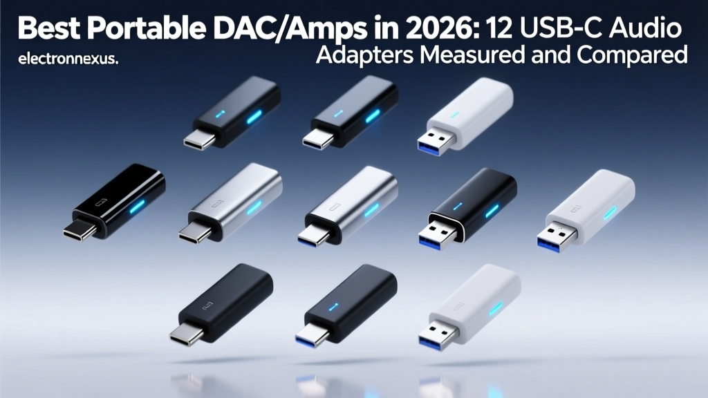 Best Portable DAC/Amps in 2026: 12 USB-C Audio Adapters Measured and Compared