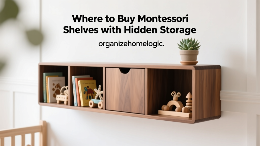 Where to Buy Montessori Shelves with Hidden Storage