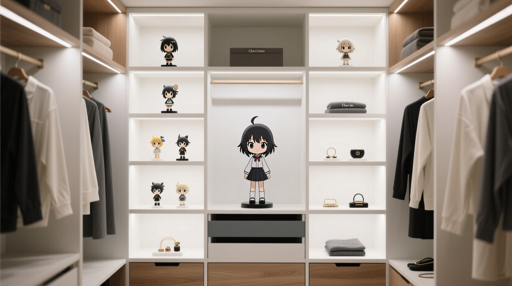 closet organization tips for anime merch