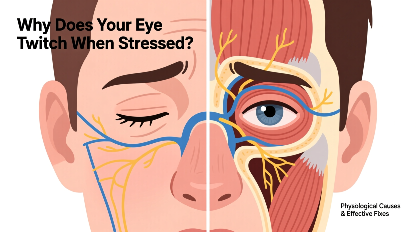 why does my eye twitch when i am stressed physiological causes and fixes
