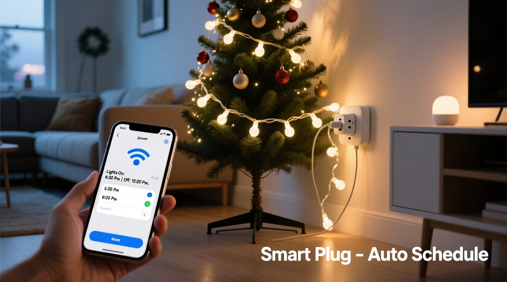 do smart plugs work with christmas lights for automated scheduling and savings