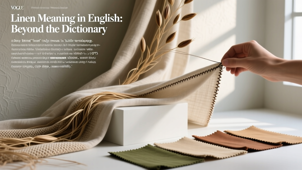 Linen Meaning in English: Beyond the Dictionary