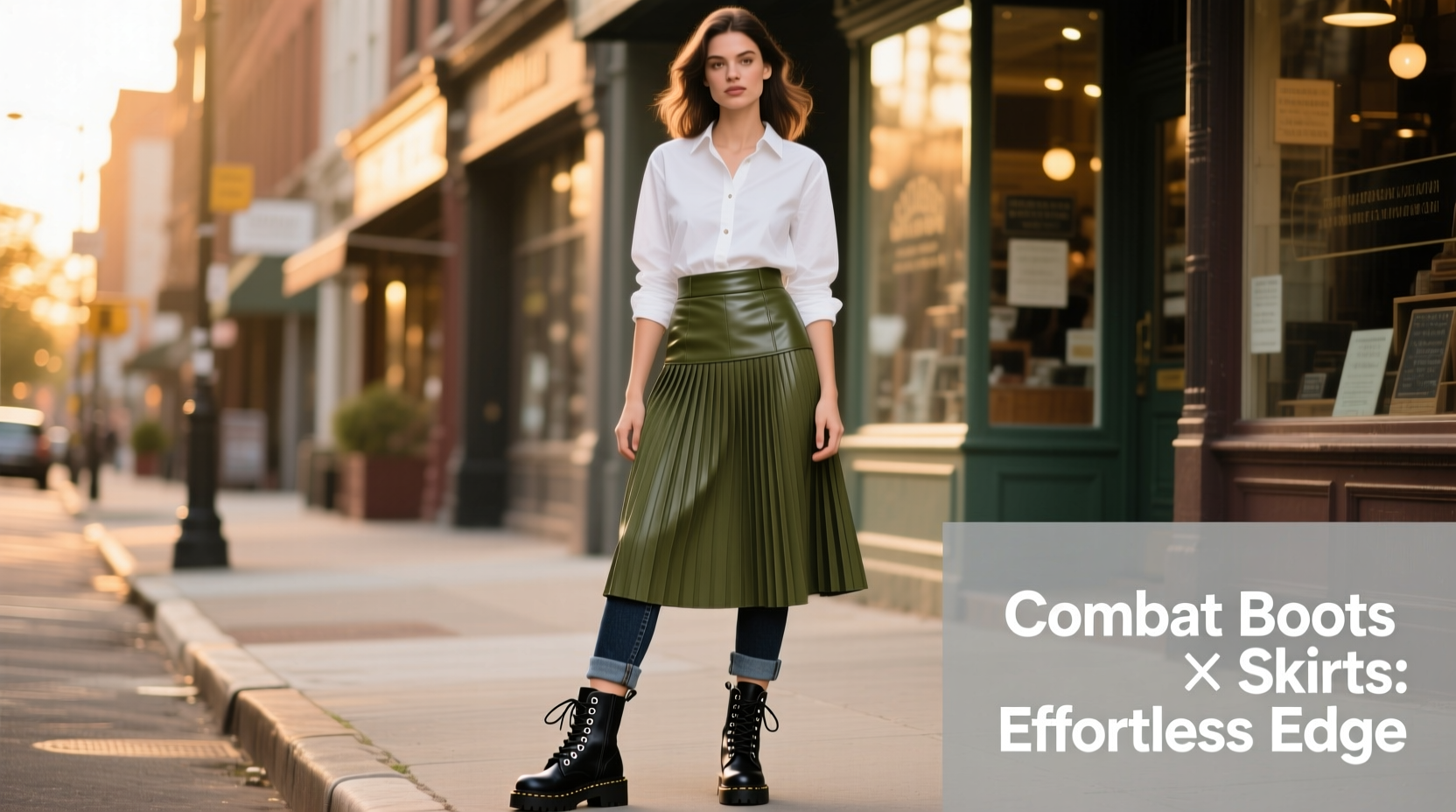 how to style combat boots with skirts without looking costumey