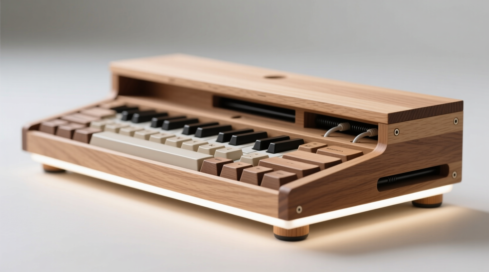 build a wooden keyboard enclosure