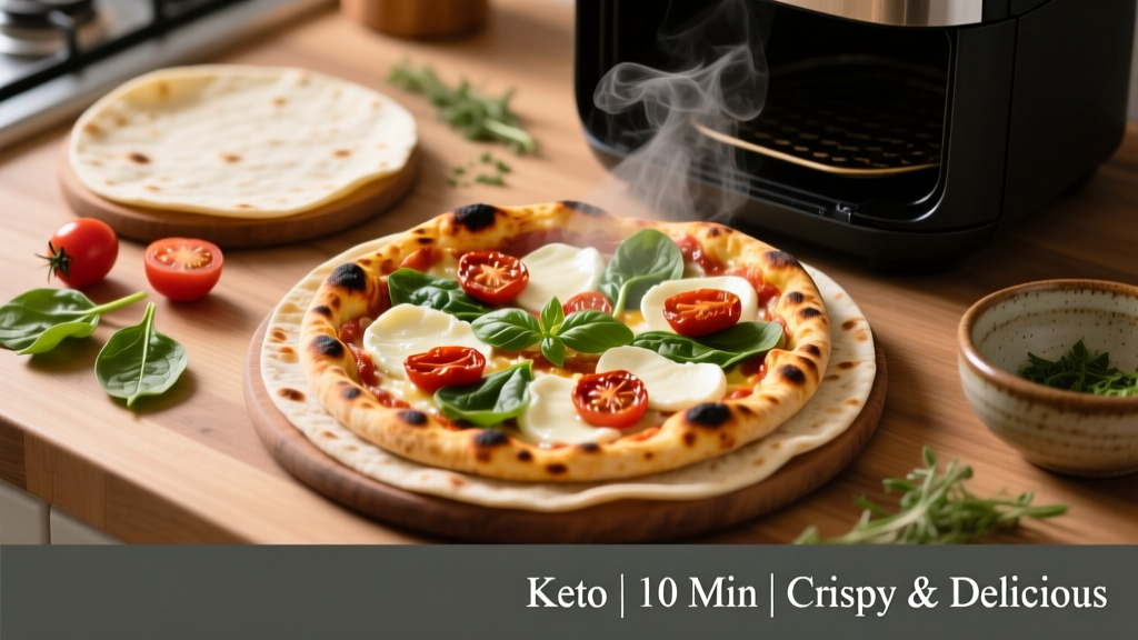 Keto Tortilla Pizza in Air Fryer: Crispy, Low-Carb & Fast