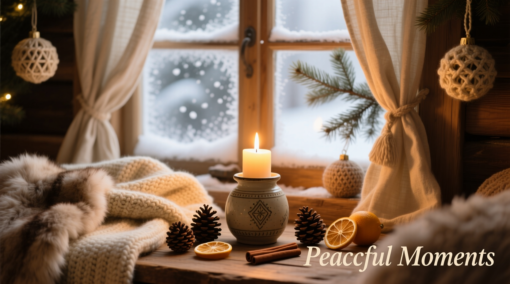 how to create a calming christmas aesthetic using soft lighting and textures