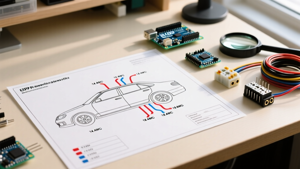 Vehicle-Specific Wiring Diagram for Car Lights and Relay Kits