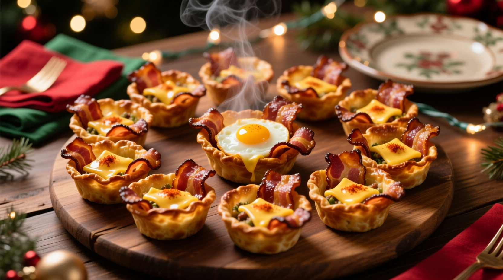 make drool worthy bacon cups for your holiday party