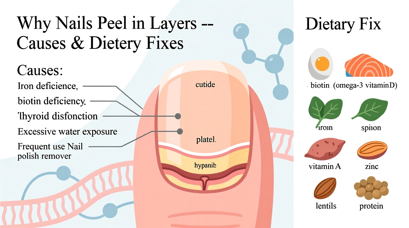 why do my nails peel in layers causes and dietary fixes
