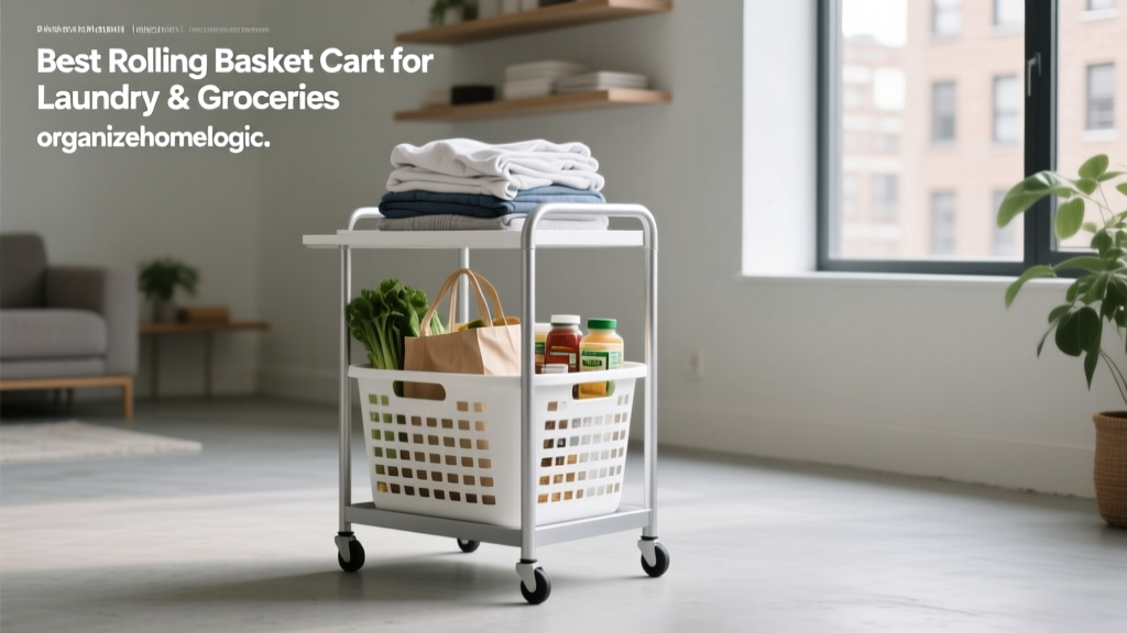Best Rolling Basket Cart for Laundry & Groceries