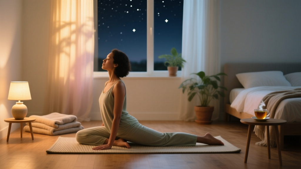 Yoga and Gentle Stretching Before Bed: Nightmare Relief Guide