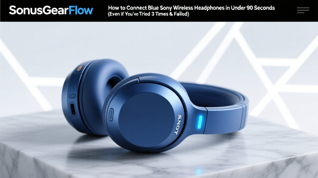Blue Sony Wireless Headphones Not Connecting? Fixes