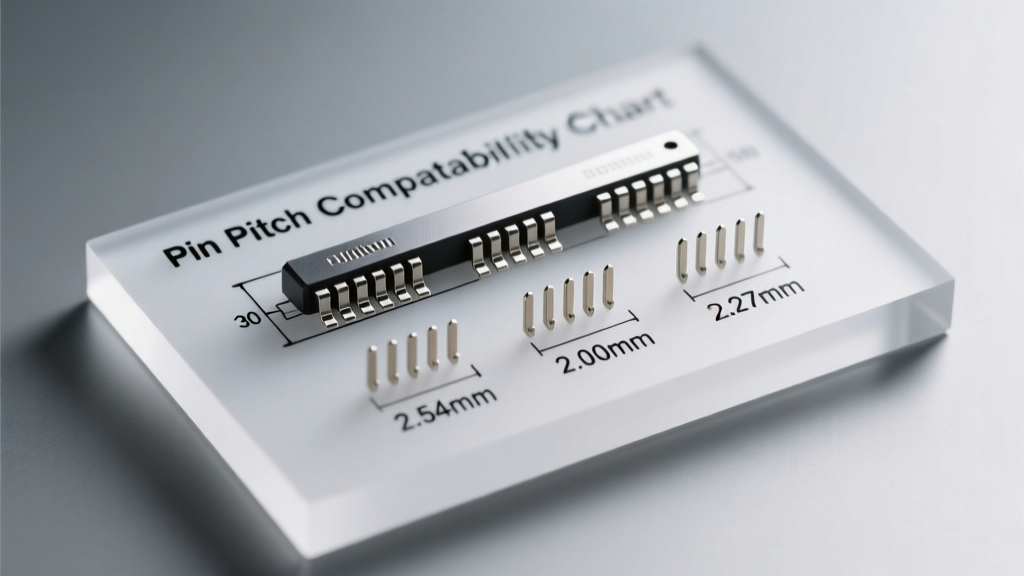 Pin Header Pitch Compatibility Chart: 2.54mm, 2.00mm, 1.27mm