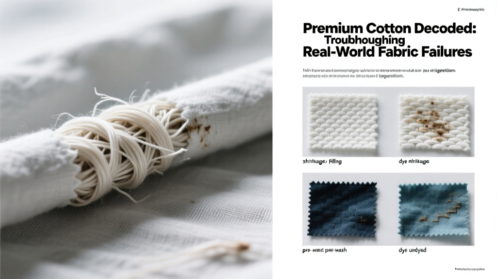 Premium Cotton Decoded: Troubleshooting Real-World Fabric Failures